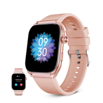 Chytré hodinky Ksix Urban Move chytré hodinky , AMOLED displej 2.06", 5 dní autonomie, sportovní a zdravotní režimy, handsfree, růžové