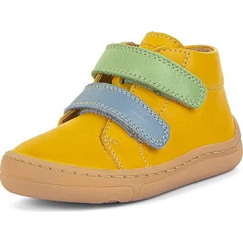 Dětská sportovní obuv FRODDO dětská kotníková obuv BAREFOOT FIRST STEP G2130342-20A tmavě žlutá 25