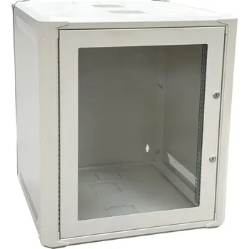 Rozvaděč Rozvaděč Conexpro 19" 12U/600mm, FLAT PACK, jednodílné skleněné dveře RCFP-12U-6G-G