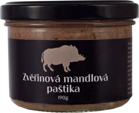 Zvěřinová mandlová paštika 190g - Venison CZ