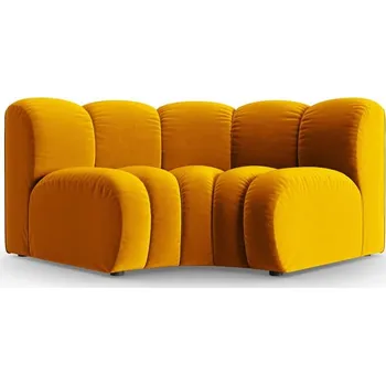 Pohovka Žlutý sametový modul pohovky (variabilní roh) Lupine – Micadoni ID_1771576