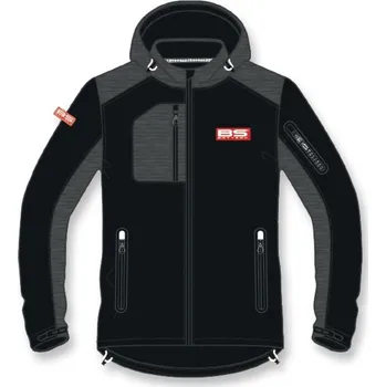 Moto vesta BS BATTERY BS Factory Softshellová bunda - černá/šedá Velikost XXL 900114