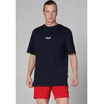 Pánské tričko John Frank JFTOOS40 Tm. modrá, XL