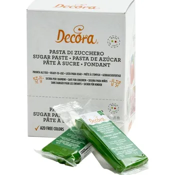Decora, Itálie Extra tvrdá - Potahovací hmota 100g zelená - Decora | Skvělé pro Váš domácí dort