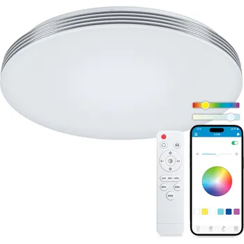 Ksix Boreal stropní svítidlo, RGBIC+CCT, 38,5cm, 52W BXPLAFLED03