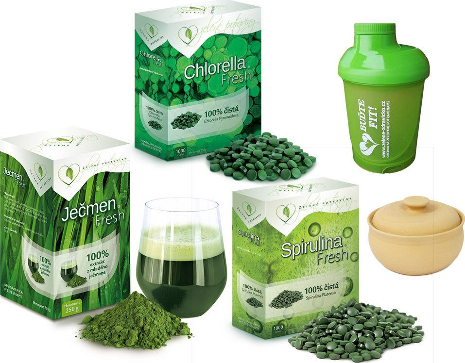 Výhodná sada Fresh Komplet: Zelené potraviny pro vaši vitalitu