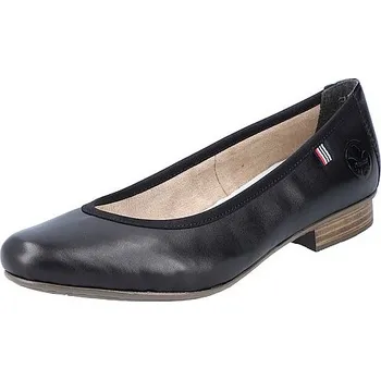 Dámské baleríny RIEKER dámské kožené baleríny 51994-01 černé 37