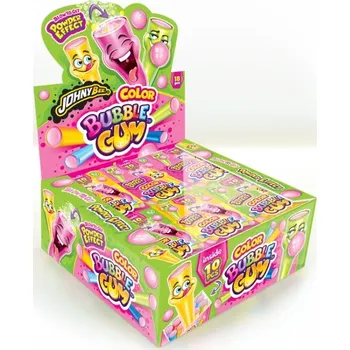 Bonbon Johny Bee Barevné žvýkačky s práškovým efektem 35g
