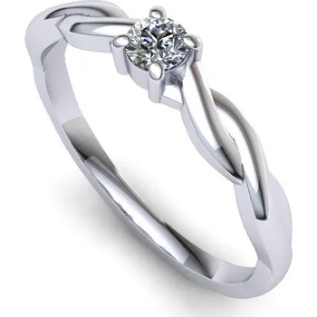 Prsten Zásnubní prsten s briliantem PZB20071 Materiál: Červené zlato 14kt, Velikost: 59