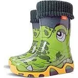 DEMAR dětské zateplené holínky STORMER Lux Print 107816 krokodýl 34/35