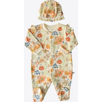 Kojenecký overall kitikate OVERAL S ČEPEČKEM_S43019 Velikost: 3 - 6 MĚSÍCŮ