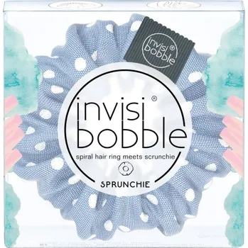 InvisiBobble Sprunchie - Modrá s puntíky