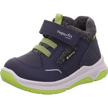 Chlapecké polobotky SUPERFIT chlapecká kotníková obuv Cooper 1-006402-8000 modrá/zelená GORETEX 23
