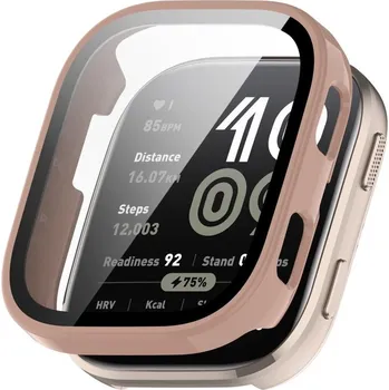 VSECHNONAMOBIL 108024 PC FULL COVER Plastový kryt se sklem pro Amazfit Bip 6 růžový