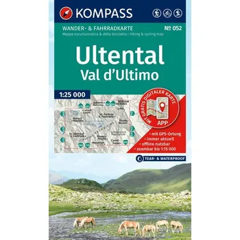 KOMPASS Wanderkarte 052 Ultental / Val d'Ultimo 1:25.000