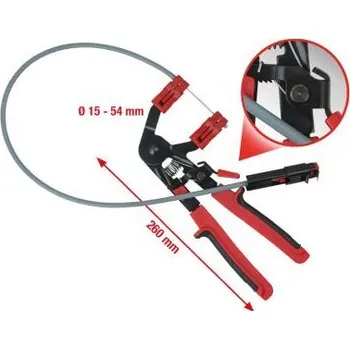 Kleště KS Tools Kleště na hadicové spony s bowdenovým lankem, 730 mm 115.0901