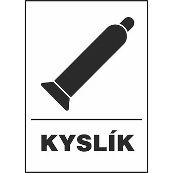 Láhev Tlaková láhev KYSLÍK - samolepka 140 x 200 mm