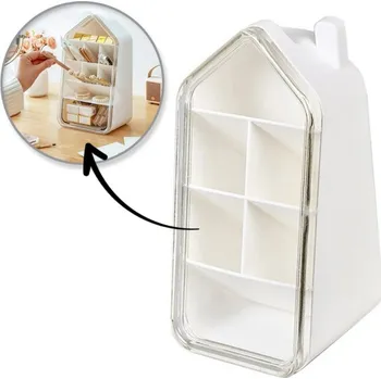 Kancelářský papír Flamenco Mystique Kancelářský organizér, pořadač s přihrádkami, domeček 11 x 11 x 21,6 cm CB72