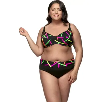 Dámské plavky Neon P7 - plavková podprsenka Fantasy, 80 G, tisk neon