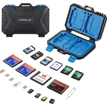 Ochrana fotoaparátu a videokamery Pouzdro na paměťové karty PULUZ 27 v 1