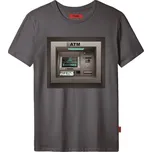 Pánské tričko John Frank JFTCOOL19 ocelovka, M