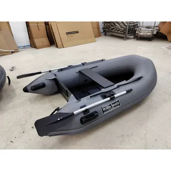 Člun Nafukovací člun Willis boats RY-BD240 v šedé barvě s laťkovou podlahou