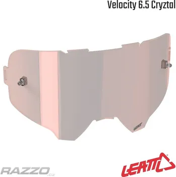 Motocyklové brýle Náhradní sklo LEATT Velocity Lens Cryztal Iriz Platinum