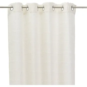 Závěs Bílo-béžový závěs s příměsí lnu 140x260 cm Nodes – Casa Selección ID_1757470