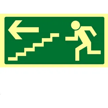 B.t.samolepka fotoluminiscenční 21x10,5 Únikové schodiště.vlevo dole