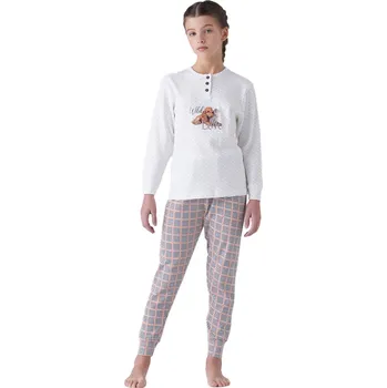 Dívčí pyžamo Dívčí pyžamo Karelpiu KF7081 Sv. růžová, 5/6