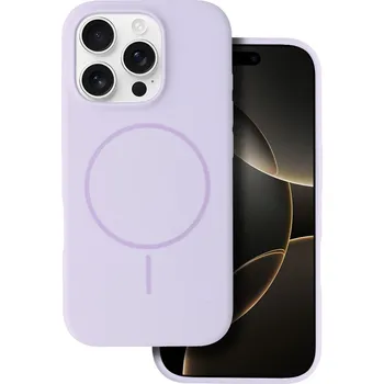 Pouzdro na mobilní telefon Zadní kryt Magsafe Slim Silicone pro iPhone 15 Pro Max purple