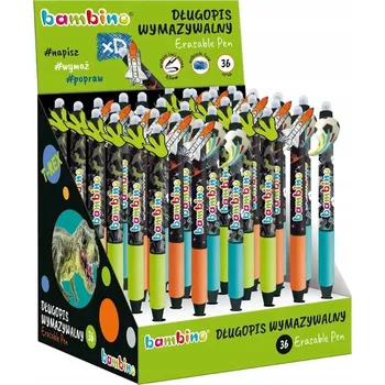 Pero kuličkové gumovací T-Rex BAMBINO, ergonomický úchop, šířka hrotu 0,5 mm