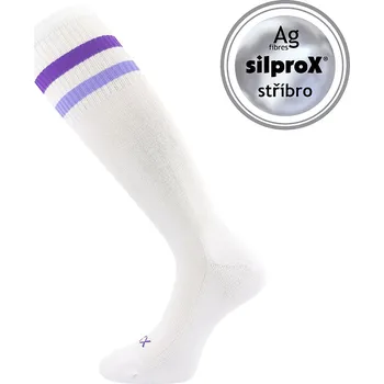 Dámské ponožky VoXX Retrana dámské sportovní podkolenky bílé/fialové Velikost: 39-42 (26-28)