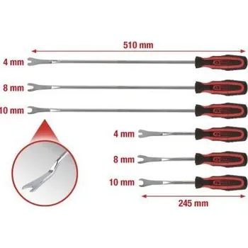 Nářadí pro automobil KS Tools 140.2370 Souprav k uvolnění svorek, 6dílná