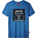 Pánské tričko John Frank JFTCOOL30 LEVEL UP Modrá, M