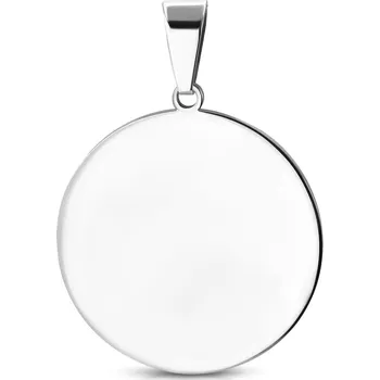 Přívěsek Šperky4U Ocelový přívěšek kulatý 30 mm - DR1167-XL