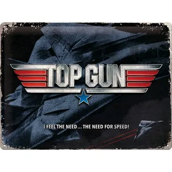 Plechová cedule Postershop Plechová cedule: Top Gun The Need for Speed - 40x30 cm