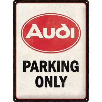 Plechová cedule Postershop Plechová cedule: Audi Parking Only - 30x40 cm