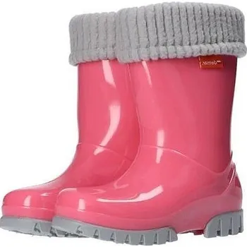 Chlapecké holínky DEMAR dívčí zateplené holínky TWISTER Lux 117068 růžové 26/27