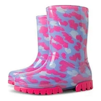 Dívčí holínky DEMAR dívčí holínky TWISTER PRINT 0036/0037 C 107940 srdíčka NP