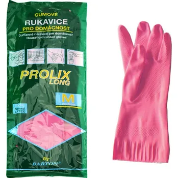 Pracovní oblečení Barton® Rukavice gumové pro domácnost - Velikost M růžové