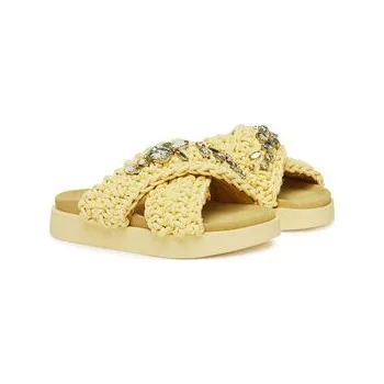 Dámské pantofle Nazouváky Inuikii Woven Stones 70104-106 Žlutá 36
