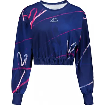 Dámská mikina Dámská funkční cropped mikina premium ALTISPORT VOJ/ALW082MI08 TMAVĚ MODRÁ L