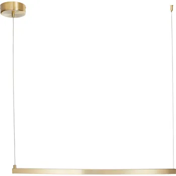 Závěsné LED svítidlo BEAM-120 zlaté moderní nad jídelní stůl a do kuchyně s nastavitelnou výškou