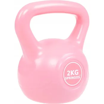Springos Kettlebell ABS FA1057 růžová 2 kg