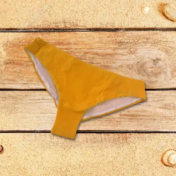 Dámské plavky Spodní díl plavek BA102 žlutý - Selmark M