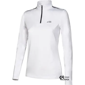 Závodní triko Equiline -CAMILC LONG- - Bílá - L