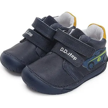 Dětská treková obuv D.D.STEP chlapecká kotníčková obuv BAREFOOT S070-42393 burmuda blue 22
