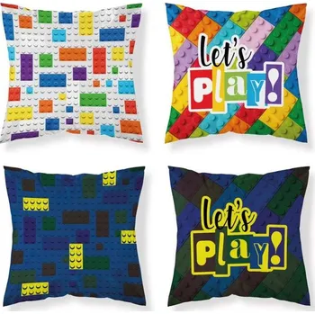 Dekorativní polštářek LEGO Polštářek 40x40 cm Svítící ve tmě