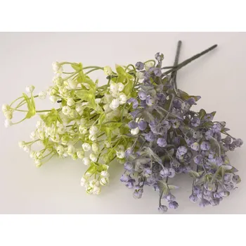 umělá květina Umělé květiny - Sušené bobule - MODRO-ŠEDÉ